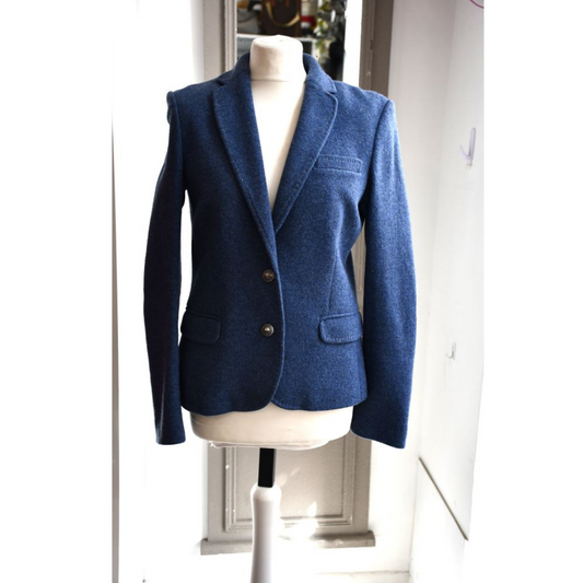 preloved Vilagallo Blue  Patch Blazer Jacket (