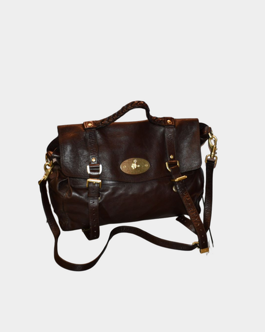 Mulberry Alexa Brown Leather Handbag