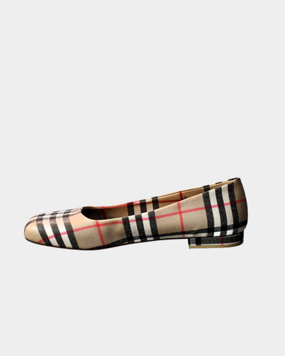 Burberry Vintage Check Joy Ballerina Flat Shoes (6.5) UNWORN