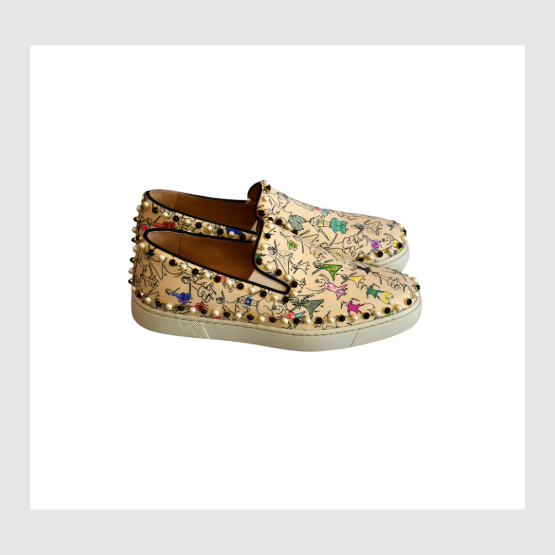 Louboutin Cabodor Flat TISSY Bambola/GG Boat Shoes