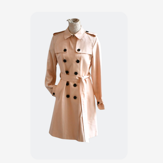 preowned Hobbs Pink Saskia Trenchcoat