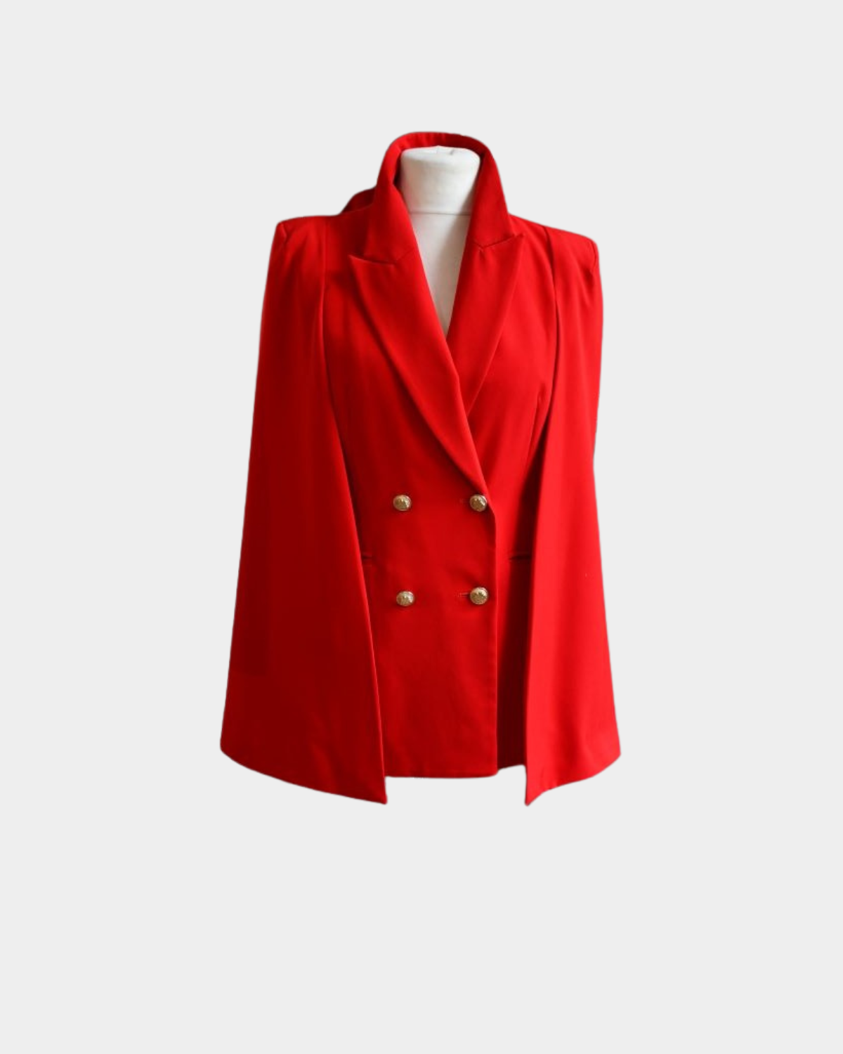 Forever Unique Red Cape Jacket and Trouser Suit (12) No Discount