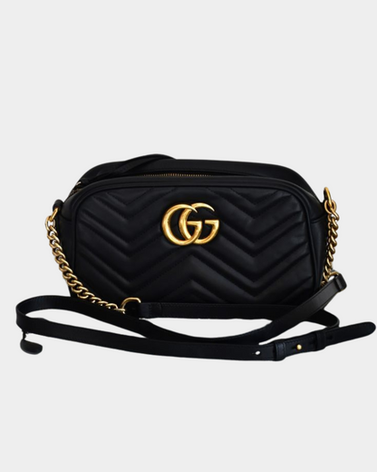 pre owned Gucci GG Marmont Leather Crossbody Bag