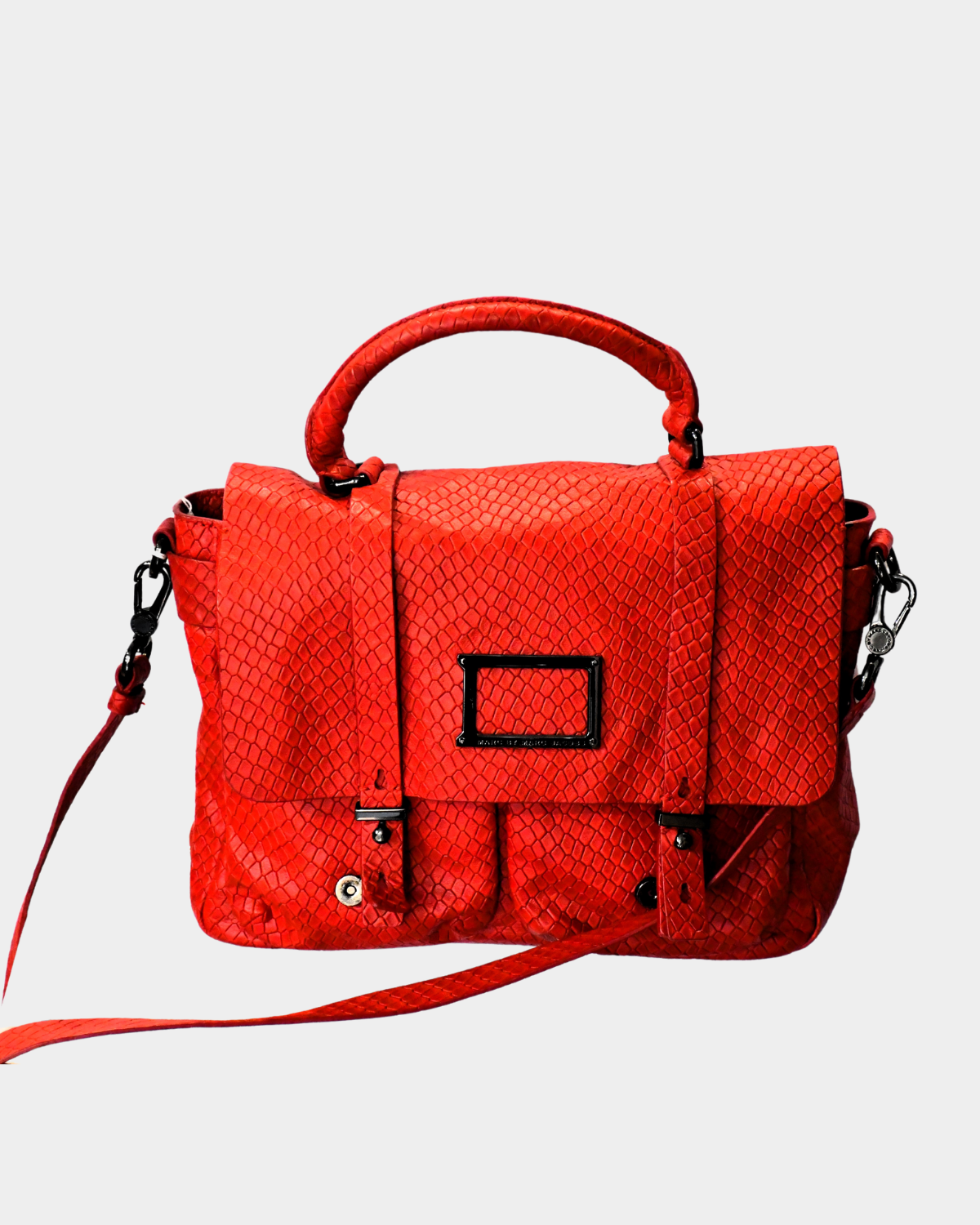 Marc Jacobs Red Werdie Leather Messenger Bag