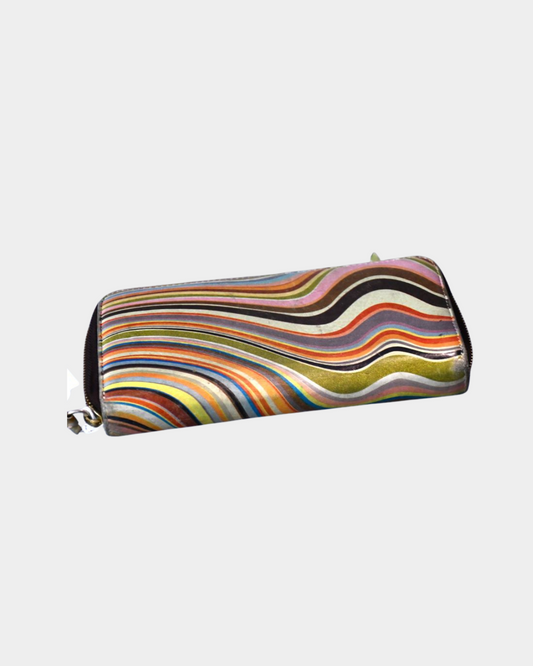 Paul Smith Leather Signature Swirl Wallet Purse