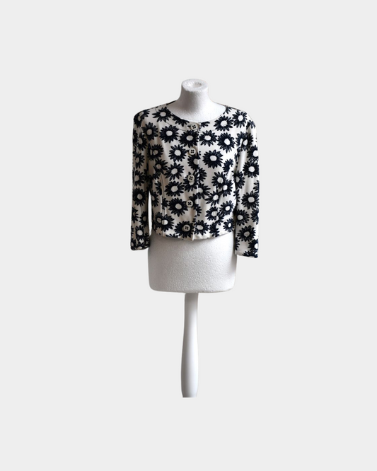 pre owned Marc Cain Short Blue Cream Jacket
