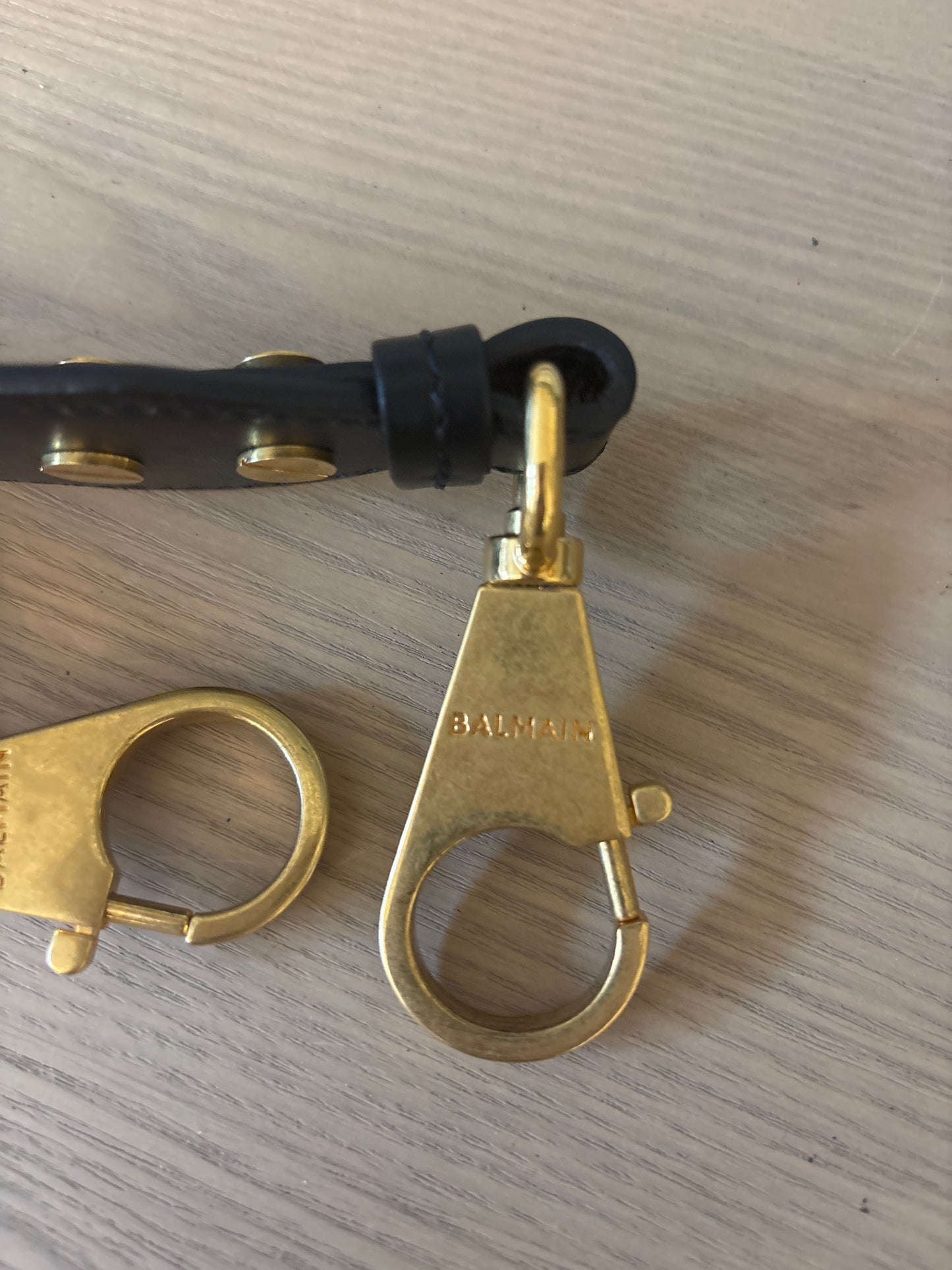 Balmain detatchable shoulder strap clasp 