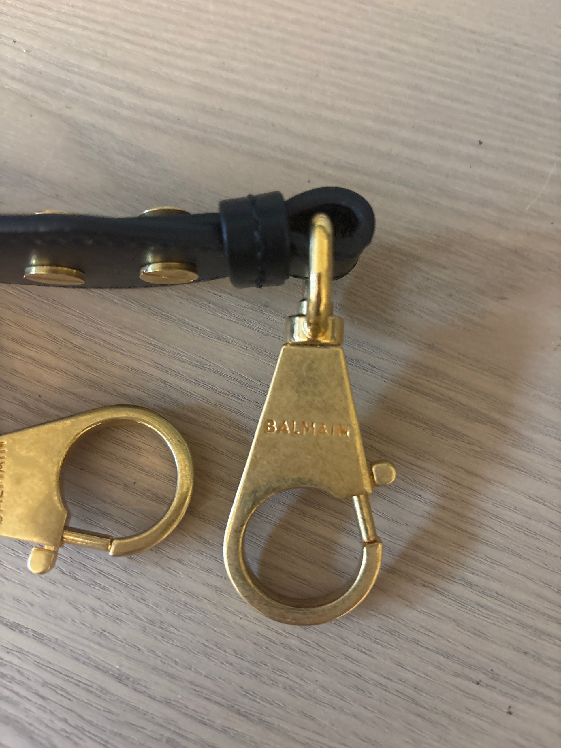 Balmain detatchable shoulder strap clasp 
