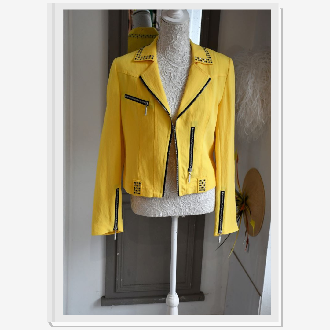 preloved Joseph Ribkoff yellow Jacket