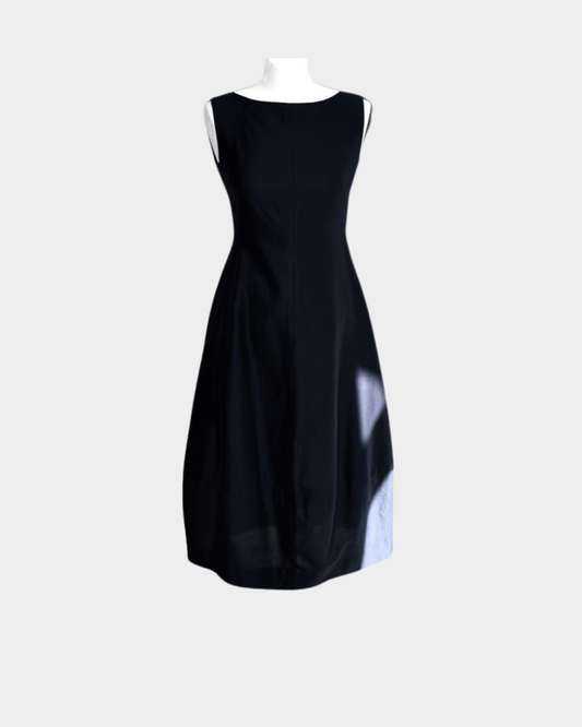 pre owned Cos Black Tulip Sleeveless Dress