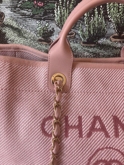 Chanel Deauville Close Up Of material 