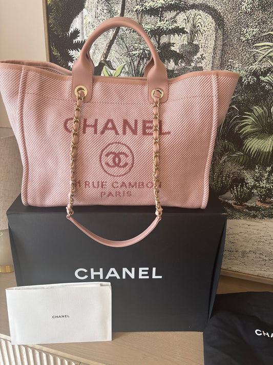 Chanel Deauville Medium with its box, dustbag and care pack 