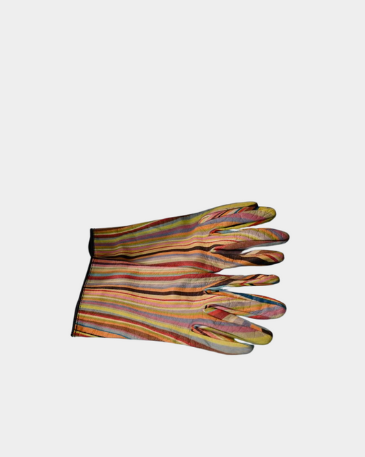 preloved Paul Smith Signature Swirl Print Leather Gloves 