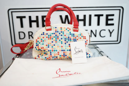 Preowned Christian Louboutin Leather Studded Panettone Satchel