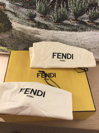 Fendi Brown Suede Shearling Lined Lace Up Boots (7)