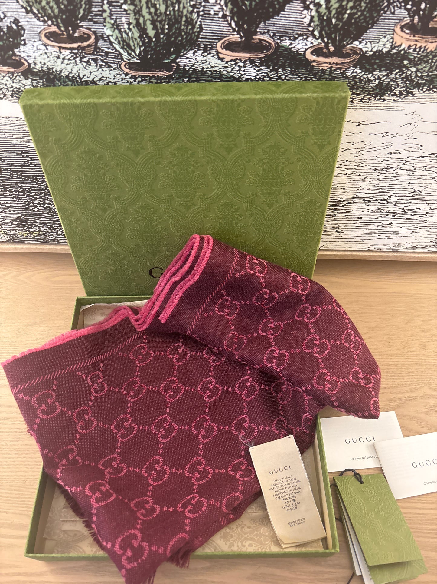 Gucci Wool 48 x 180 Scarf