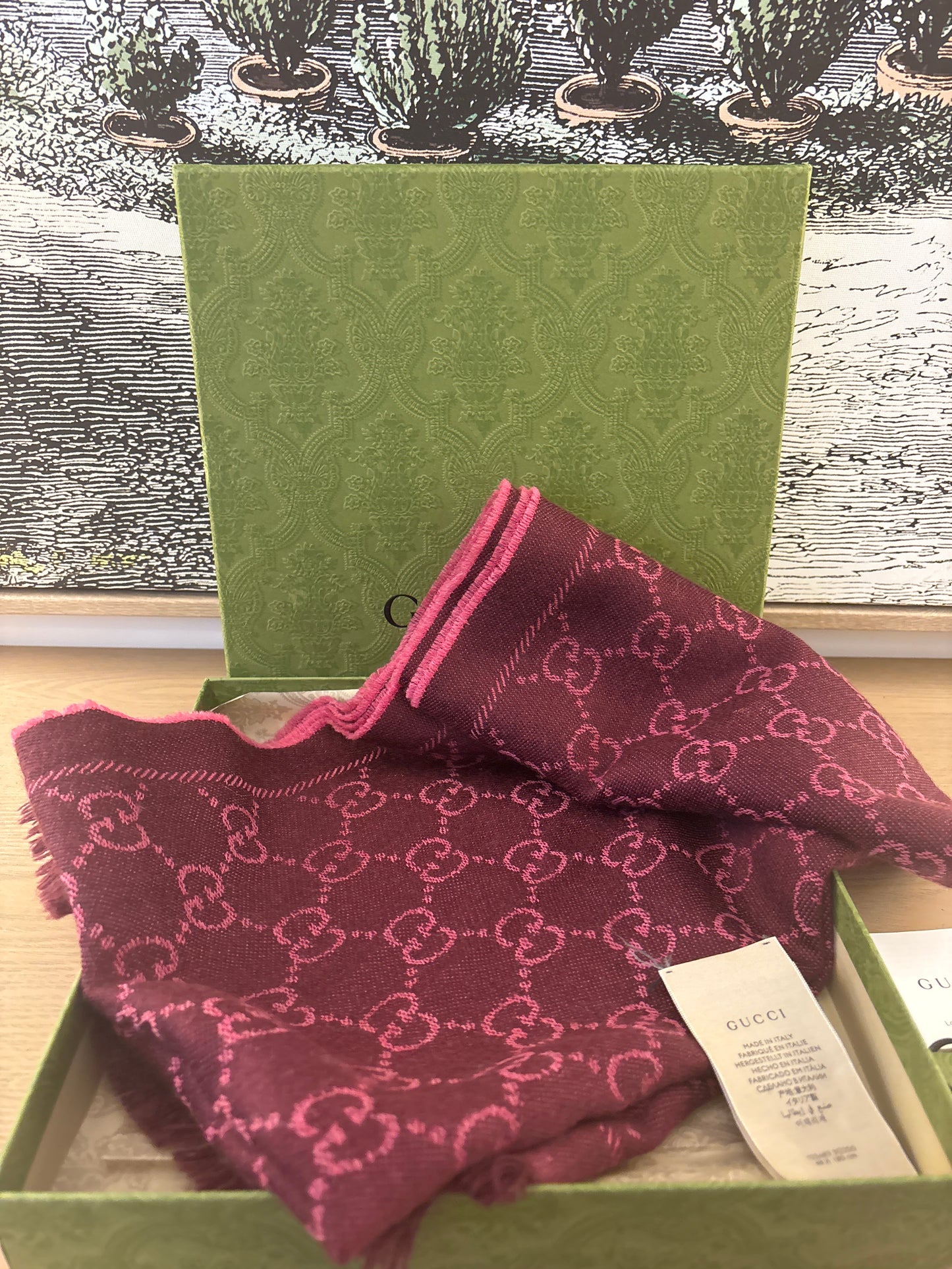 Gucci Wool 48 x 180 Scarf