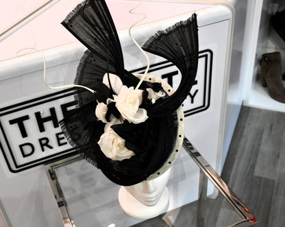 Handmade Hatinator Bespoke for Ascot. Black and Oyster