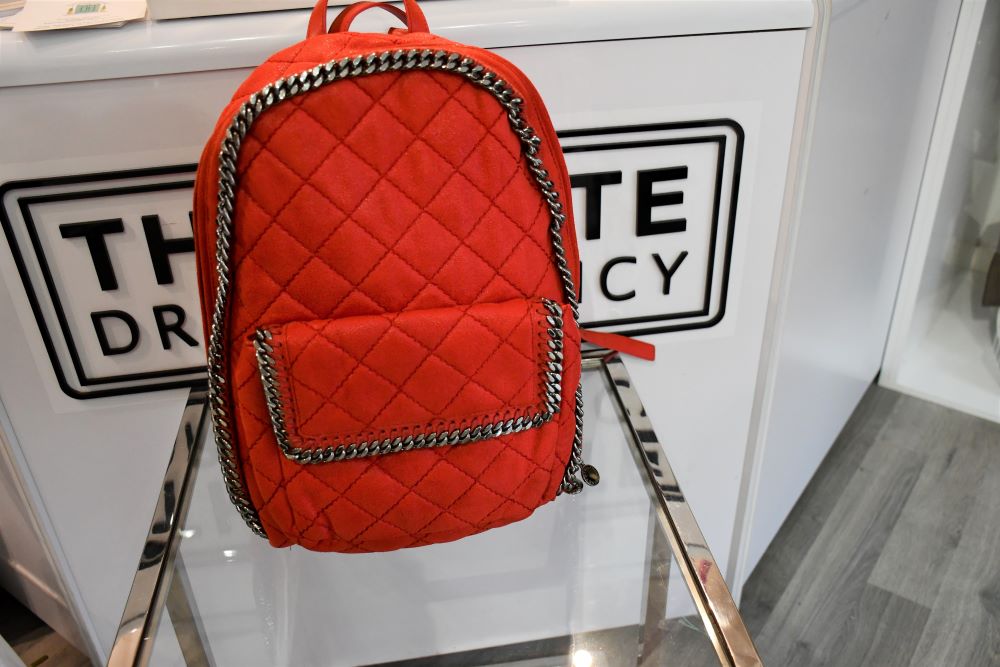 Stella McCartney red rucksack bag backpack
