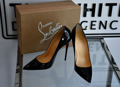 Louboutin So Kate 120 Patent Black Shoes UNWORN