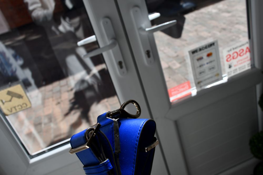 Anya Hindmarch Blue Belvedere Bag