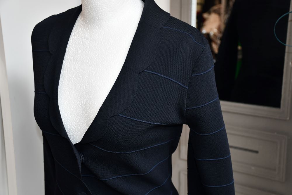 Armani Navy Stripe Blazer BNWT (10)