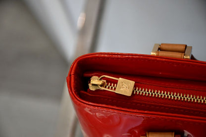 Louis Vuitton Houston Rouge Vernis Monogram Tote Bag