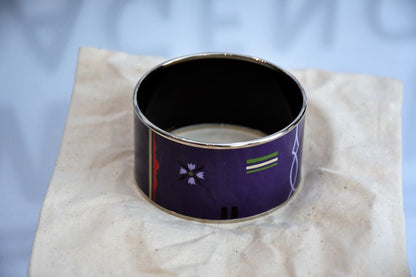 Hermes Extra Wide  Enamel Bangle