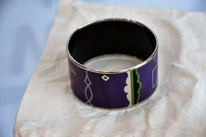 Hermes Extra Wide  Enamel Bangle