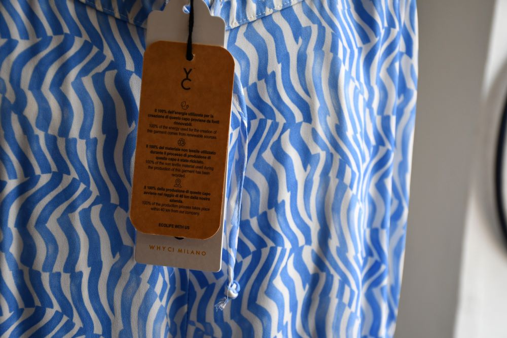 Pantagonna Azzurro Geometric Blue Wide Legged Trousers BNWT (10)