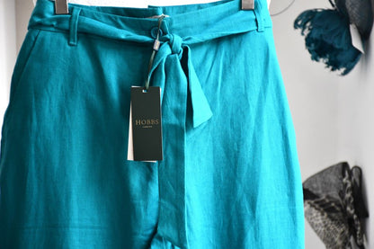 Hobbs Jacqui Crop Linen Trousers BNWT (12)