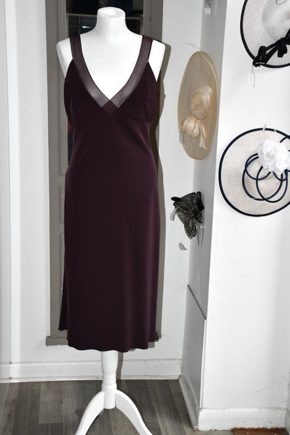 preloved Emporio Armani Plum Sleeveless Slip Dress