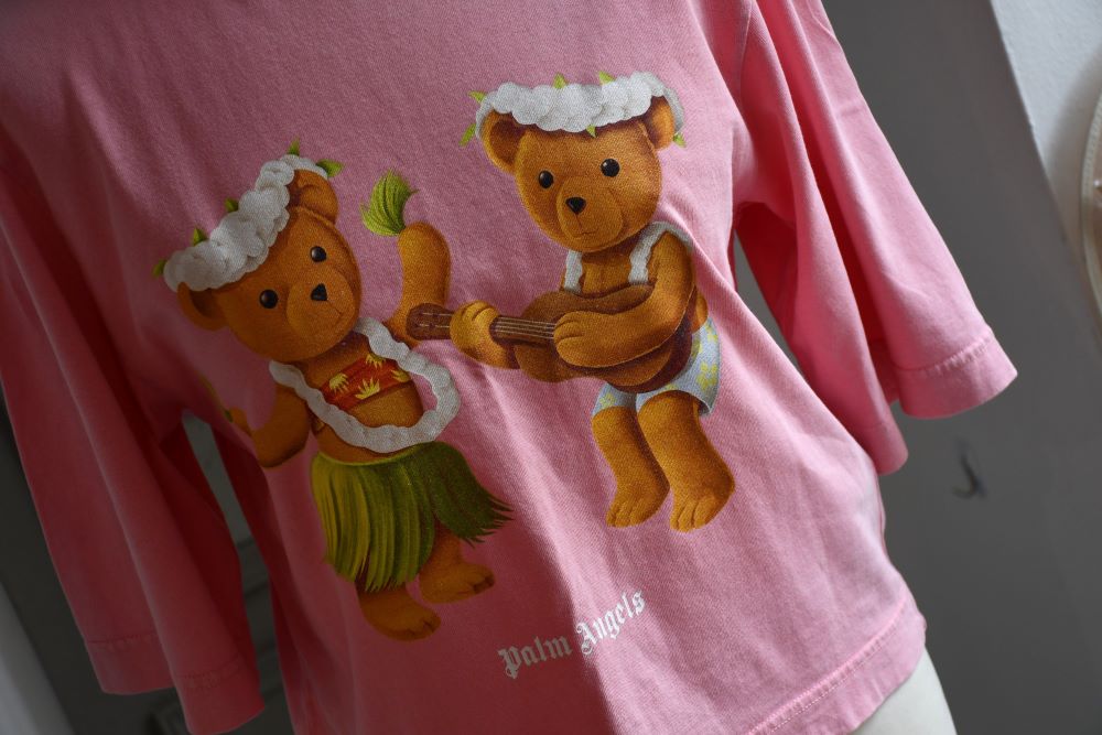 dancing bears preloved Palm Angels Pink T Shirt