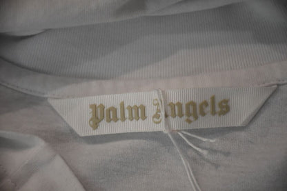 Palm Angels White  Sprayed Bear Cropped  T shirt (8)