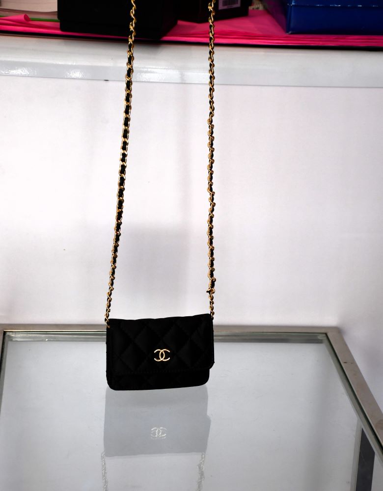 Chanel VIP Leather & Satin Mini Shoulder Bag