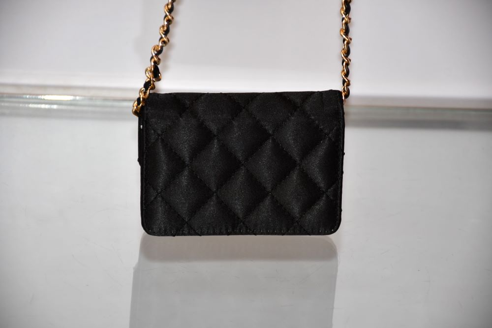 Chanel VIP Leather & Satin Mini Shoulder Bag