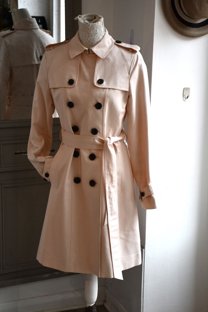 Hobbs saskia trench pink hotsell