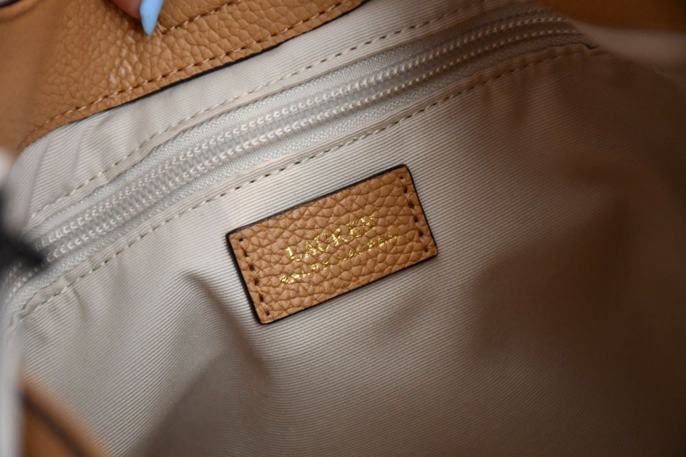 Lauren Ralph Lauren Charli Buff Leather Bag BNWT