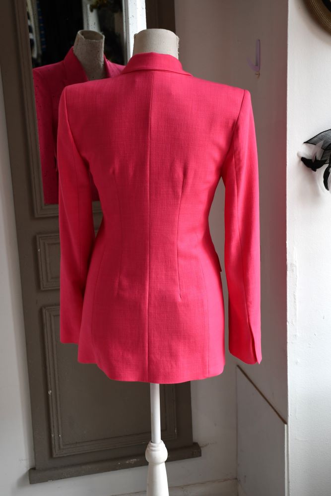 Zara Pink Blazer Linen Jacket BNWT (Xtra Small)