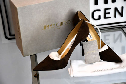 with box dustbag Jimmy Choo Abel Suede Shoes