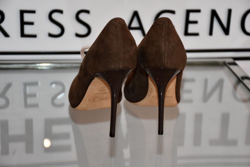 high heels of preowned new Jimmy Choo Abel Suede Shoes