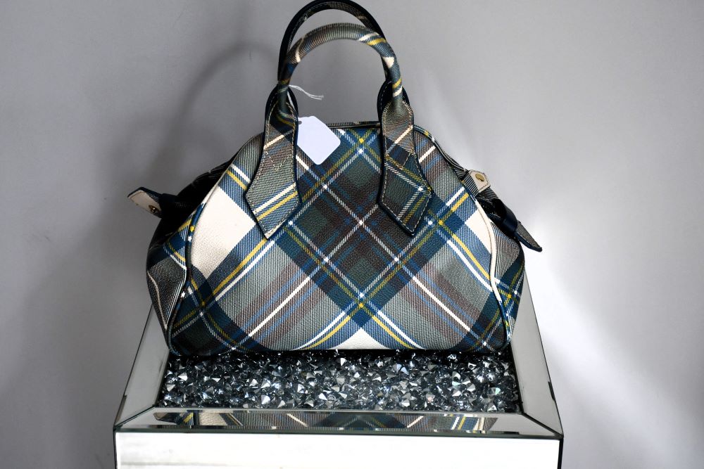 Vivienne Westwood Yasmine Continental Tartan Handbag