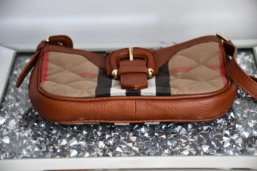 Burberry Check Quilted Shoulder Bag
