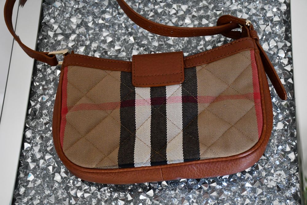 Burberry Check Quilted Shoulder Bag