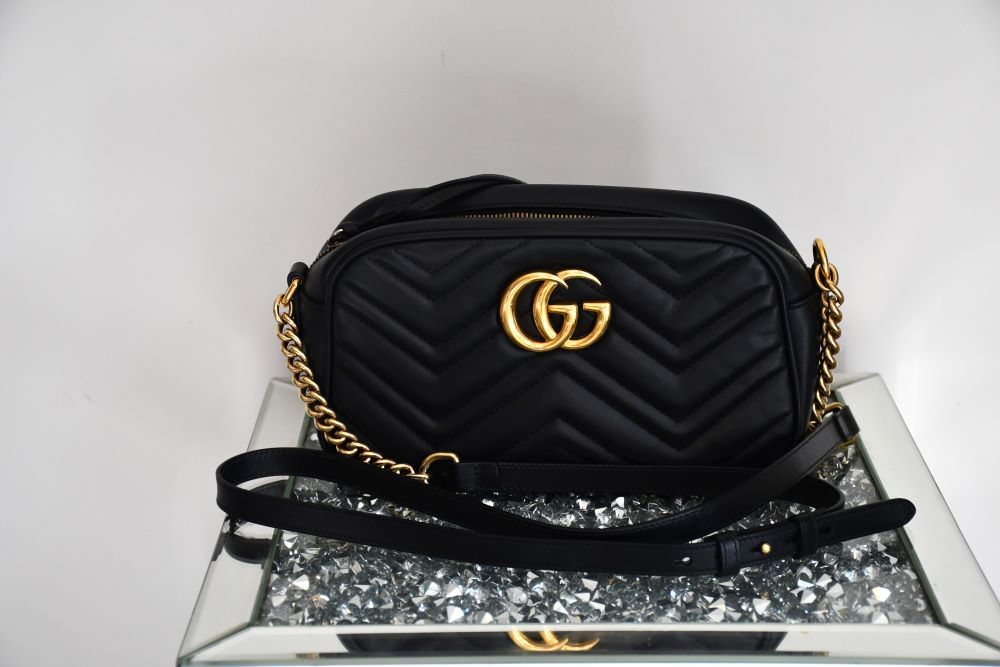 Gucci GG Marmont Leather Crossbody Bag