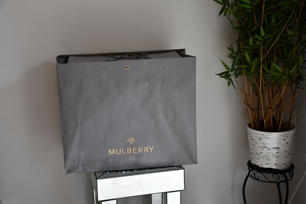 Mulberry Willow Ostrich Apricot Leather Bag