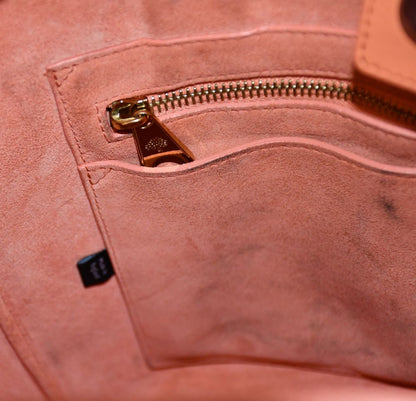 Mulberry Willow Ostrich Apricot Leather Bag