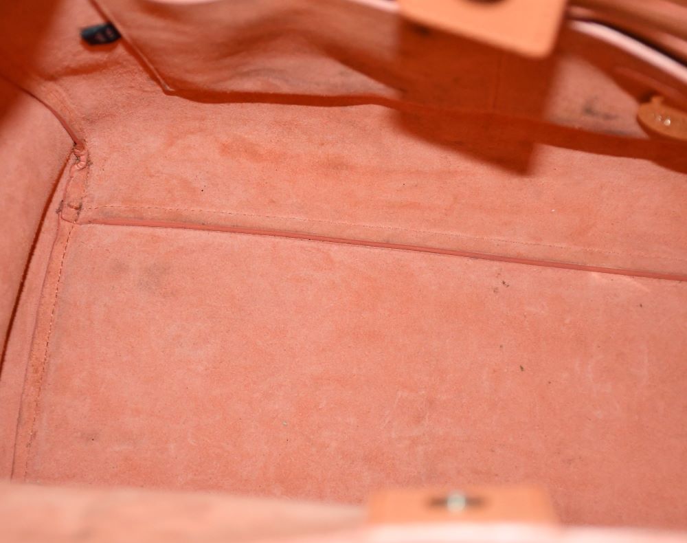 Mulberry Willow Ostrich Apricot Leather Bag