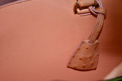 Mulberry Willow Ostrich Apricot Leather Bag