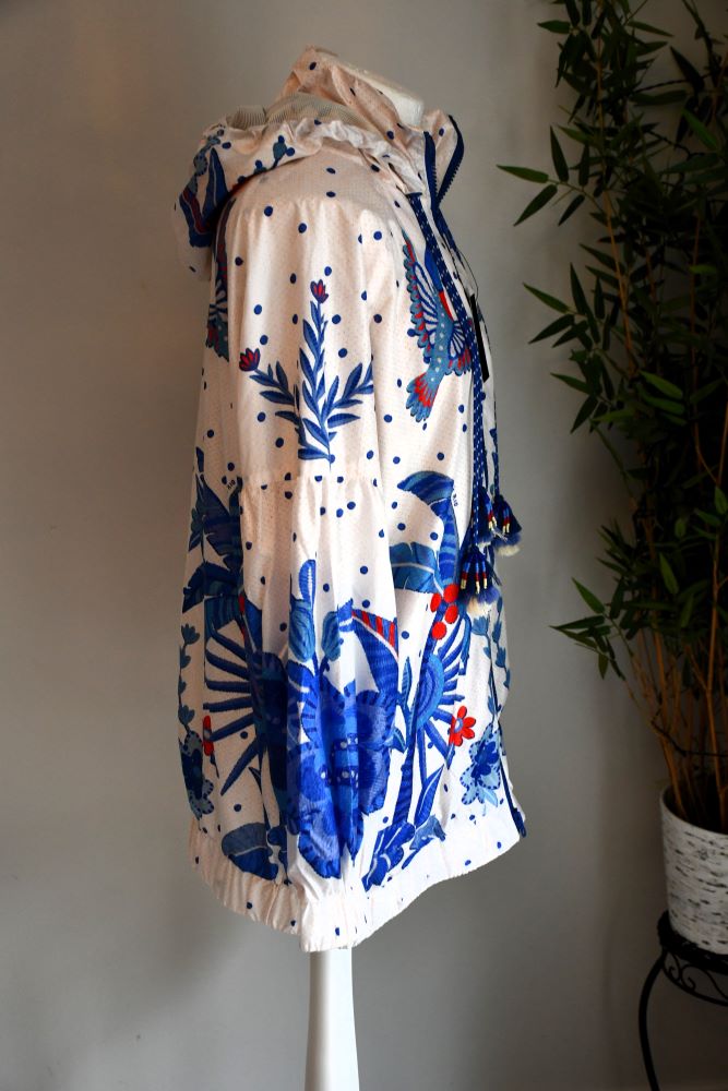 Farm RIO Jungle Chic Hooded Raincoat BNWT (S/M)